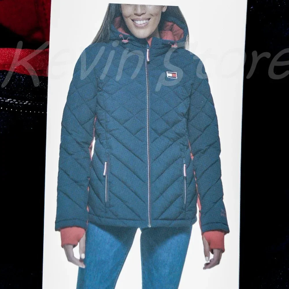 NWT NAVY Tommy Hilfiger Ladies' Packable Jacket - Picture 10 of 12